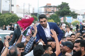 مراسم اسقبال از هادی ساروی آمل