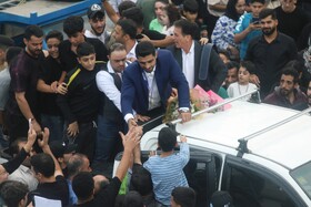 مراسم اسقبال از هادی ساروی آمل