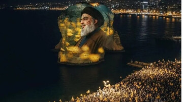 مراسم بزرگداشت رهبران مقاومت در ساحل بیروت
