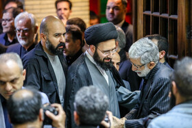 مراسم ختم مادر شهید مجید حداد‌عادل و غلامعلی حداد‌عادل