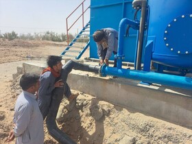 طرح انتقال پساب تصفیه‌خانه فاضلاب کهک به اراضی کشاورزی تکمیل شد