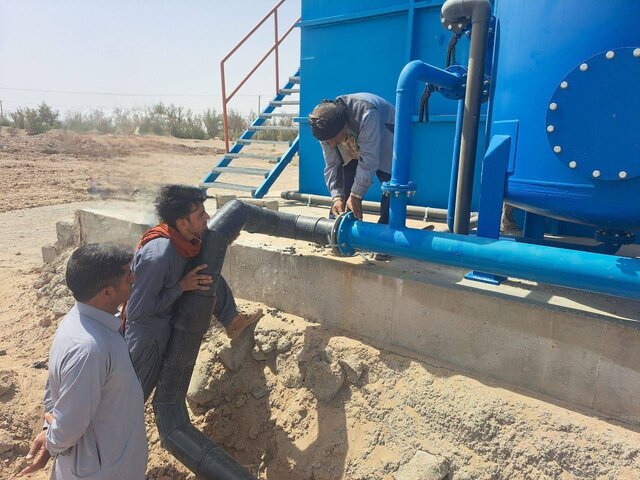 طرح انتقال پساب تصفیه‌خانه فاضلاب کهک به اراضی کشاورزی تکمیل شد