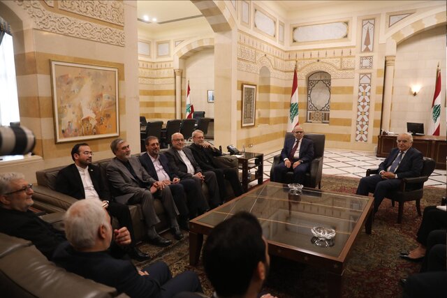 دیدار لاریجانی با نخست‌وزیر لبنان