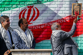 علیرضا کاظمی، وزیر آموزش و پرورش در آیین نواختن زنگ مقاومت - هنرستان شهید باهنر تهران