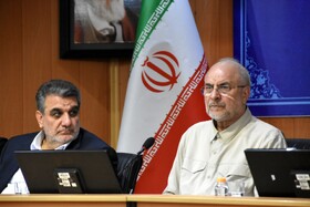 حضور محمدباقر قالیباف، رئیس مجلس شورای اسلامی در نشست شورای برنامه ریزی و توسعه استان سمنان و فعالان اقتصادی