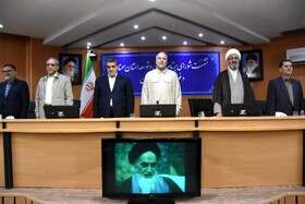 حضور محمدباقر قالیباف، رئیس مجلس شورای اسلامی در نشست شورای برنامه ریزی و توسعه استان سمنان و فعالان اقتصادی