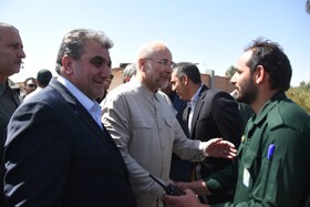 استقبال از محمدباقر قالیباف،رئیس مجلس شورای اسلامی در سفر به سمنان