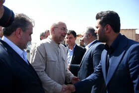 استقبال از محمدباقر قالیباف،رئیس مجلس شورای اسلامی در سفر به سمنان
