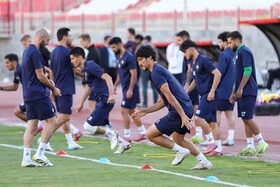 آخرین جلسه تمرینی تراکتور قبل از مصاف با الوحده
