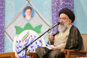 سخنرانی آیت الله سید احمد خاتمی امام جمعه تهران در مراسم اولین سالگرد شهادت سیدحسن نصرالله - قم