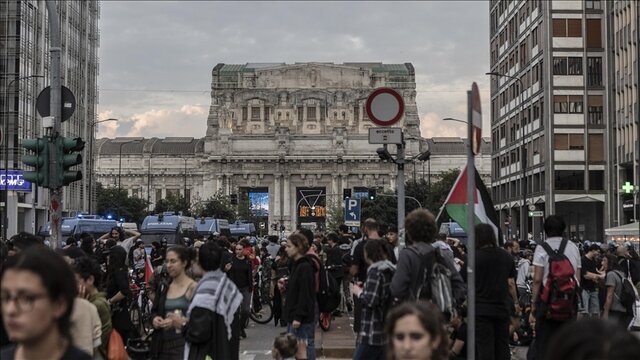 تظاهرات بزرگ حمایت از فلسطین در آلمان و ایتالیا