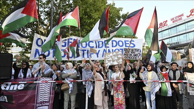 تظاهرات بزرگ حمایت از فلسطین در آلمان و ایتالیا