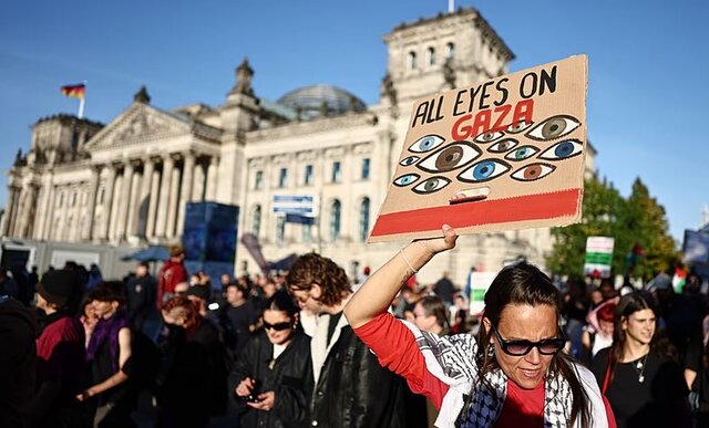 تظاهرات بزرگ حمایت از فلسطین در آلمان و ایتالیا