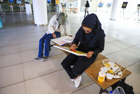 نمایشگاه آثار نقاشی افراد دارای معلولیت در کرمان
