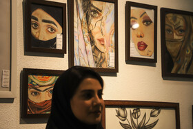 نمایشگاه آثار نقاشی افراد دارای معلولیت در کرمان