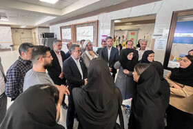 بازدید علی رشیدی پور، رئیس دانشگاه علوم پزشکی سمنان از روند درمانی حادثه تصادف اتوبوس دانشجویان در بیمارستان کوثر سمنان