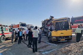 حادثه مرگبار تصادف اتوبوس دانشجویان سمنانی