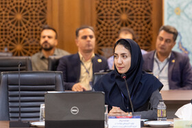 محدثه خواجه زاده، عضو هیات علمی جهاددانشگاهی شهید بهشتی در آیین افتتاح اولین رویداد ملی مدیریت پسماند و ضایعات کشاورزی و صنایع غذایی ایران 