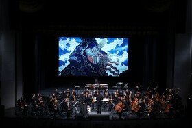 نوازندگان در بالکن‌های تالار وحدت!/ ارکستر موسیقی ملی ایران شاهنامه را روایت کرد