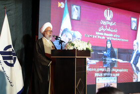 سخنرانی حبیب الله غفوری امام جمعه کرمانشاه در عملیات ریل‌گذاری راه‌آهن کرمانشاه - خسروی