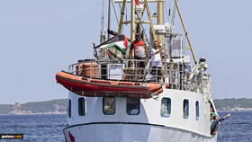 ادامه حرکت ناوگان الصمود به سمت غزه با وجود تهدیدهای رژیم صهیونیستی