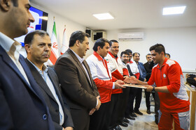  مراسم تجلیل از امدادگران کرمانی فعال در جنگ ۱۲ روزه باحضورمحمدعلی طالبی، استاندار کرمان