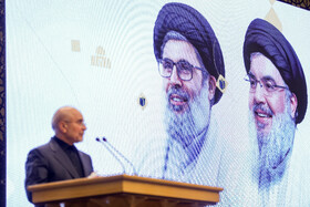 سخنرانی محمد باقر قالیباف، رئیس مجلس شورای اسلامی در بزرگداشت دبیران کل حزب‌الله با حضور رئیس مجلس ـ قم