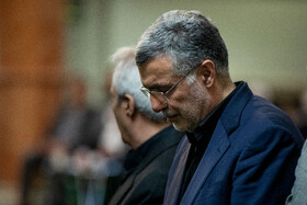 محمدرضا ظفرقندی، وزیر بهداشت در مراسم ترحیم پدر همسرش