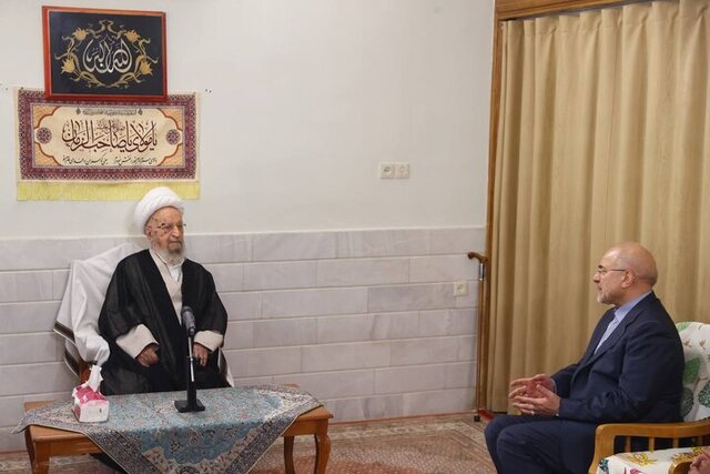 قالیباف با آیات جوادی آملی و مکارم شیرازی دیدار کرد