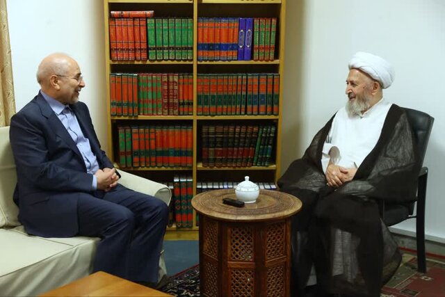 قالیباف با آیات جوادی آملی و مکارم شیرازی دیدار کرد