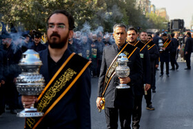 دسته عزاداری خادمان و زائران حرم مطهر حضرت معصومه (س) به مناسبت شهادت ایشان