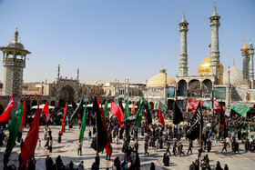 دسته عزاداری خادمان و زائران حرم مطهر حضرت معصومه (س) به مناسبت شهادت ایشان