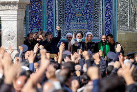 دسته عزاداری خادمان و زائران حرم مطهر حضرت معصومه (س) به مناسبت شهادت ایشان