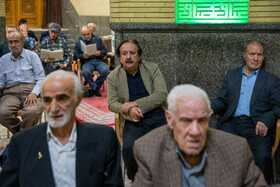مجید مجیدی، کارگردان در مراسم ختم همسر آیت‌الله سیستانی