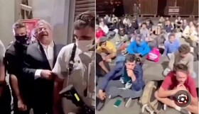 رفتار تحقیرآمیز پلیس رژیم صهیونیستی با بازداشت‌شدگان ناوگان الصمود