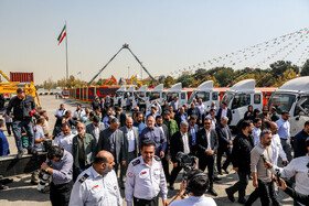 علیرضا زاکانی، شهردار تهران در آیین رونمایی از بسته توسعه ماشین‌آلات تخصصی خدمات شهری - تهران
