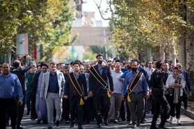 مراسم تشییع پیکر دانشجوی فقید دانشگاه تهران
