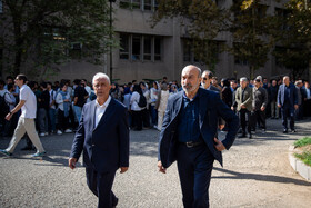 مراسم تشییع پیکر دانشجوی فقید دانشگاه تهران