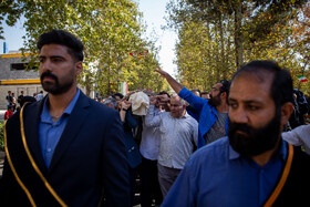 مراسم تشییع پیکر دانشجوی فقید دانشگاه تهران