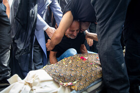 مراسم تشییع پیکر دانشجوی فقید دانشگاه تهران