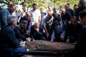 مراسم تشییع پیکر دانشجوی فقید دانشگاه تهران