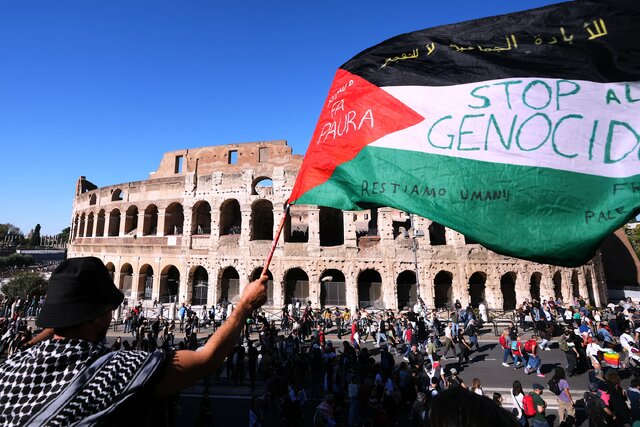 حامیان فلسطین شهرهای اروپا را تسخیر کردند