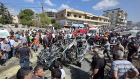 شهادت جانباز انفجار پیجرها به همراه همسرش در حمله پهپادی به جنوب لبنان