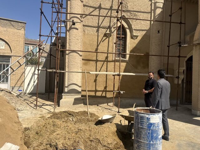 آغاز مرمت کلیسای تاریخی مسروپ مقدس اراک