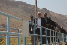 بازدید وزیر نیرو از بند انحرافی «سیمین دشت»
