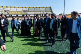 بازدید احمد دنیامالی، وزیر ورزش و جوانان از استادیوم ۱۵ هزار نفری شهید باکری ارومیه