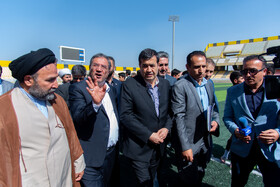 بازدید احمد دنیامالی، وزیر ورزش و جوانان از استادیوم ۱۵ هزار نفری شهید باکری ارومیه