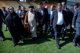 بازدید احمد دنیامالی، وزیر ورزش و جوانان از استادیوم ۱۵ هزار نفری شهید باکری ارومیه