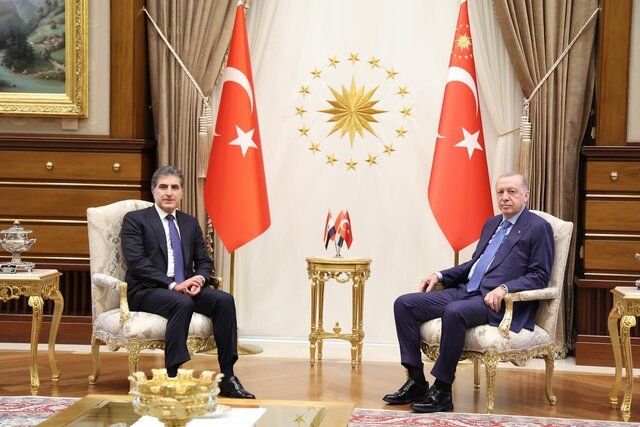 رایزنی« بارزانی» و « اردوغان» در مورد از سرگیری صادرات نفت اقلیم کُردستان از طریق بندر «جیهان» ترکیه