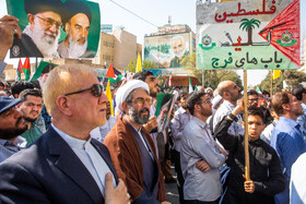 راهپیمایی سراسری بشارت نصر در قم